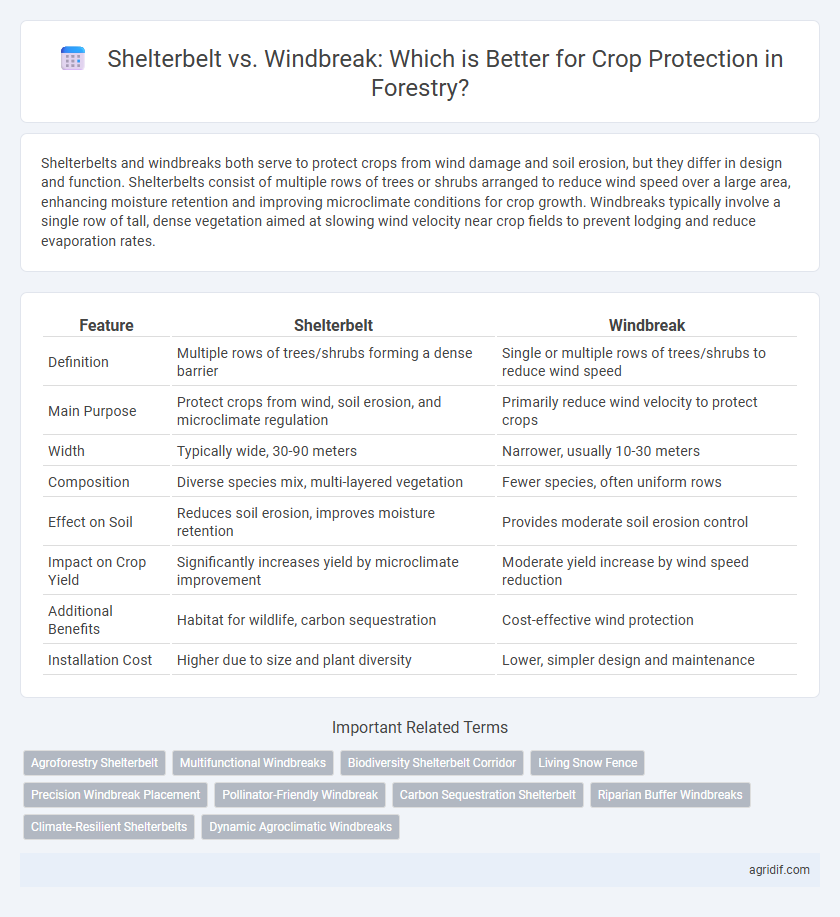 Shelterbelt vs. Windbreak: Which is Better for Crop Protection in Forestry?