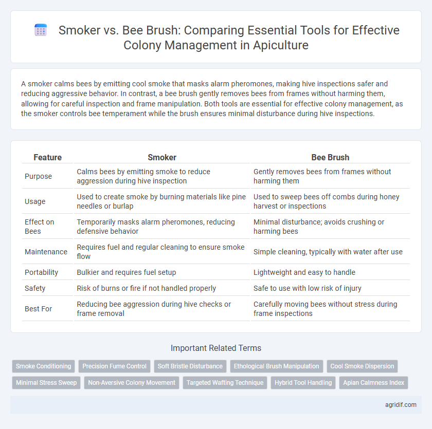Smoker vs. Bee Brush: Comparing Essential Tools for Effective Colony Management in Apiculture