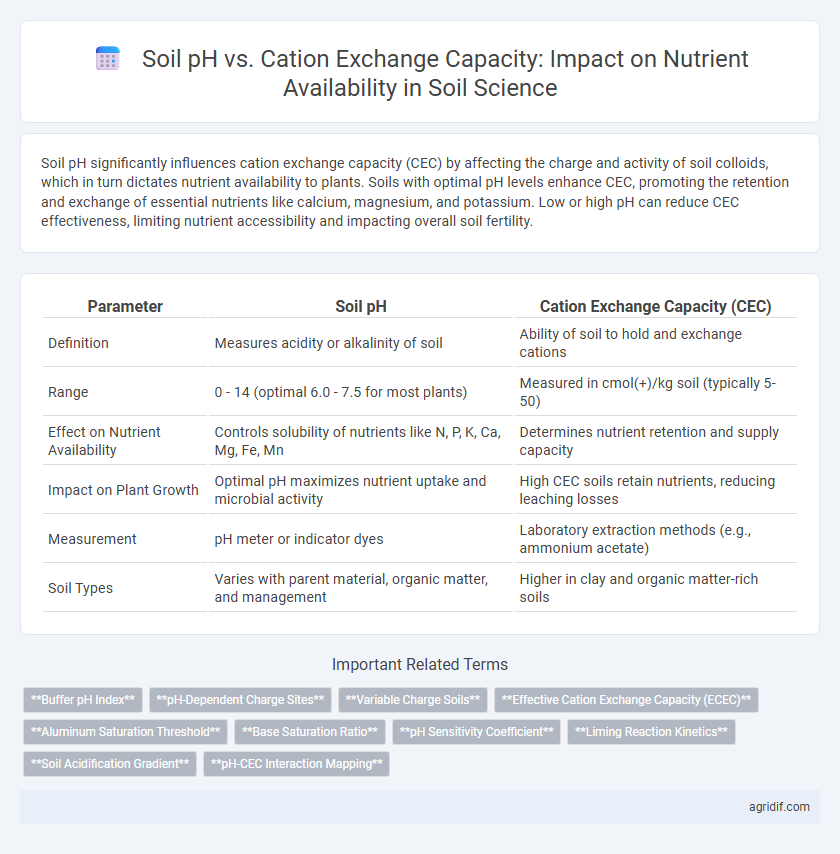 Soil pH vs. Cation Exchange Capacity: Impact on Nutrient Availability in Soil Science