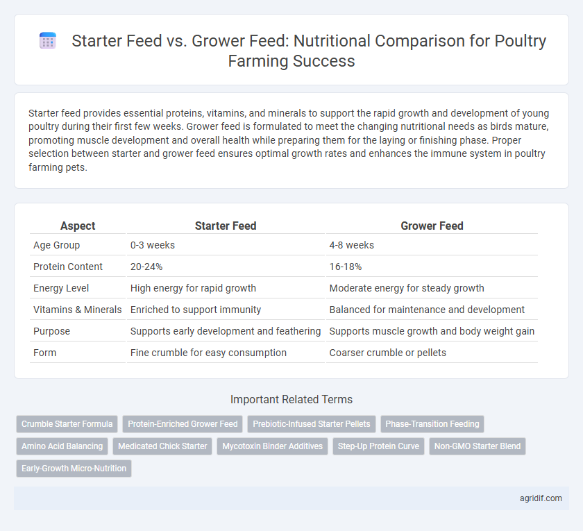 Starter Feed vs. Grower Feed: Nutritional Comparison for Poultry Farming Success
