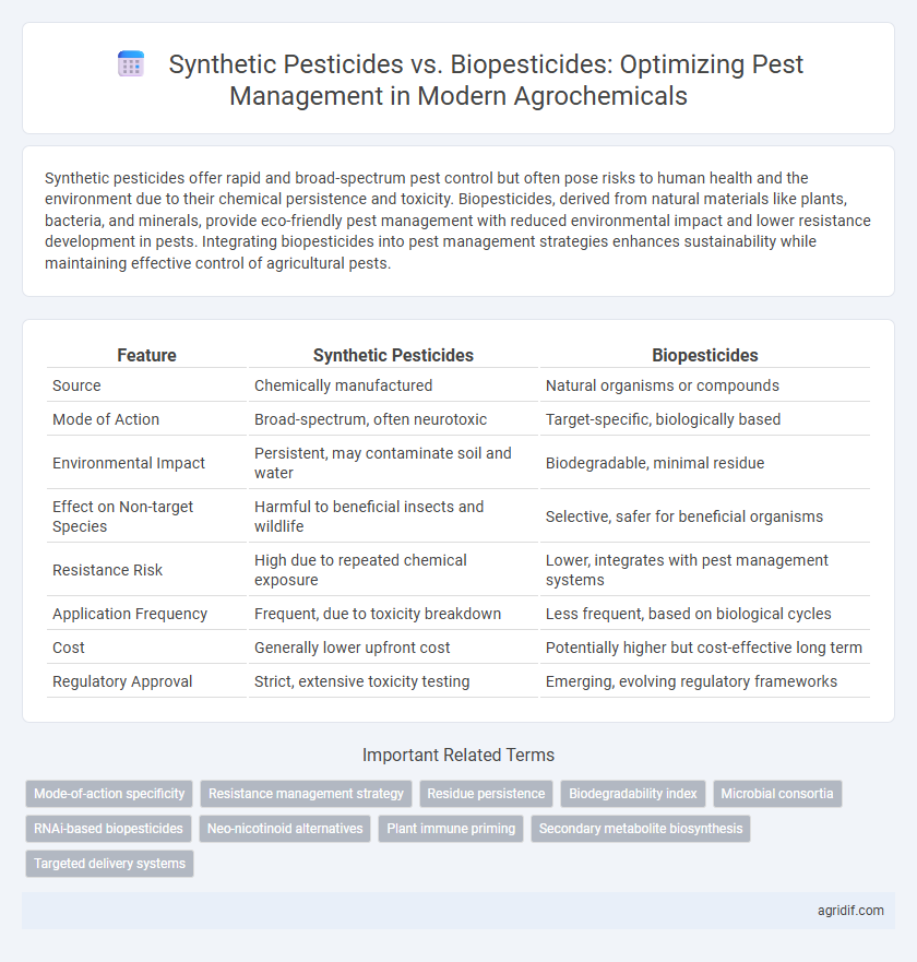 Synthetic Pesticides vs. Biopesticides: Optimizing Pest Management in Modern Agrochemicals