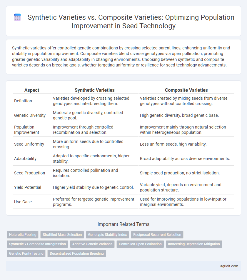 Synthetic Varieties vs. Composite Varieties: Optimizing Population Improvement in Seed Technology