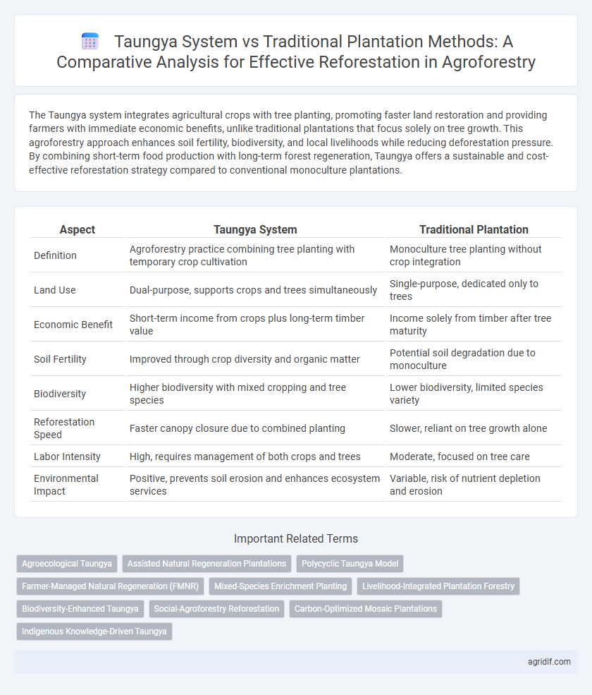 Taungya System vs Traditional Plantation Methods: A Comparative Analysis for Effective Reforestation in Agroforestry