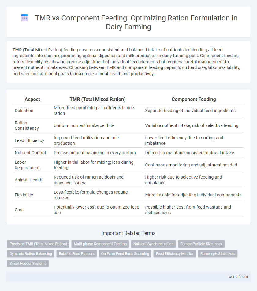 TMR vs Component Feeding: Optimizing Ration Formulation in Dairy Farming