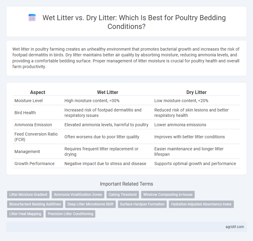 Wet Litter vs. Dry Litter: Which Is Best for Poultry Bedding Conditions?