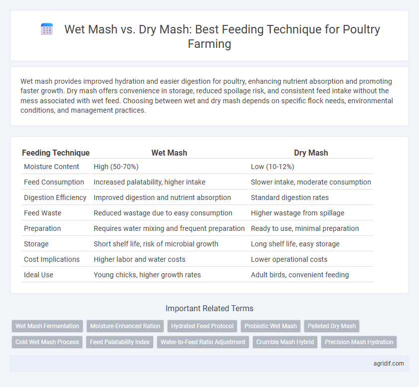 Wet Mash vs. Dry Mash: Best Feeding Technique for Poultry Farming