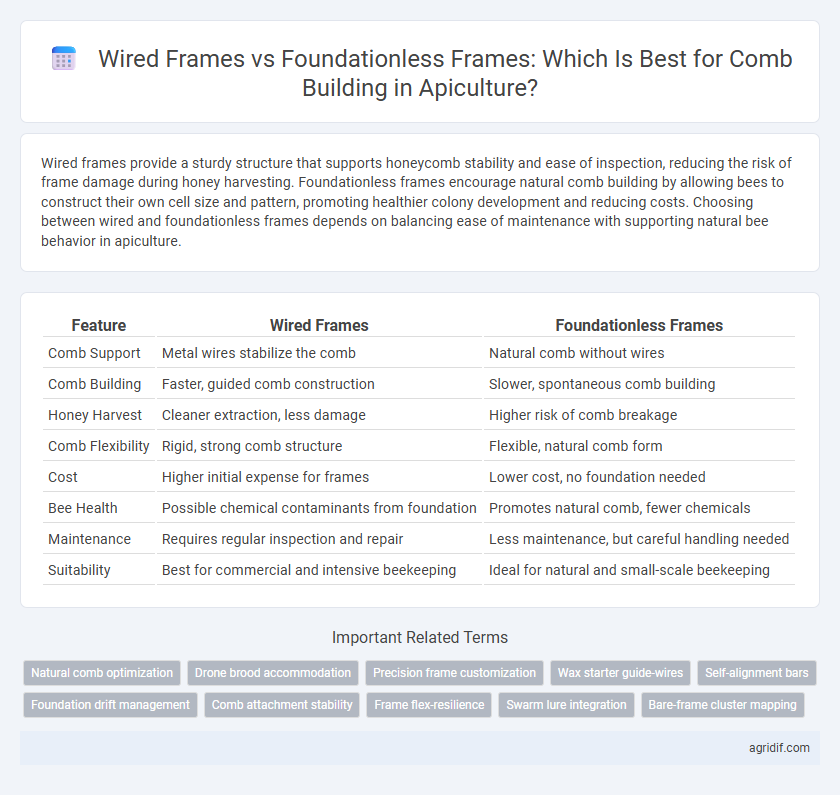 Wired Frames vs Foundationless Frames: Which Is Best for Comb Building in Apiculture?