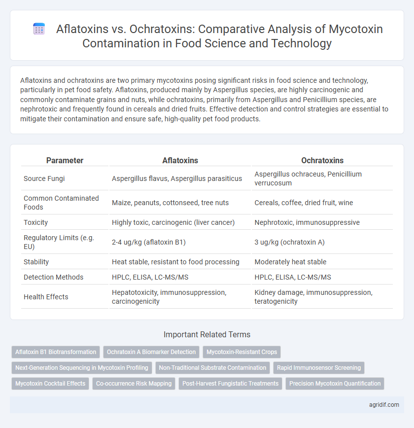 Aflatoxins vs. Ochratoxins: Comparative Analysis of Mycotoxin Contamination in Food Science and Technology