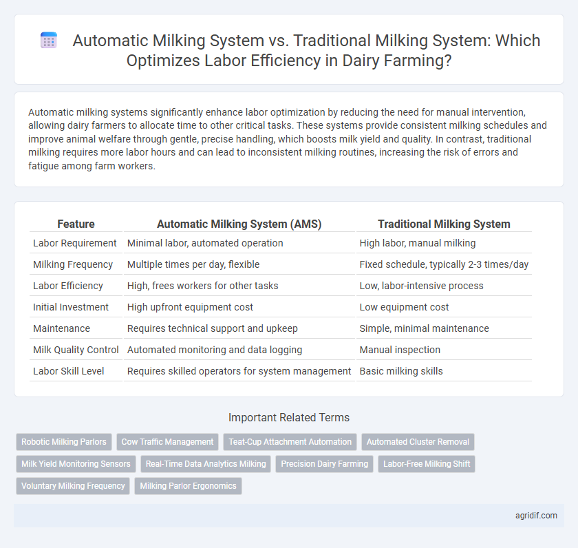 Automatic Milking System vs. Traditional Milking System: Which Optimizes Labor Efficiency in Dairy Farming?