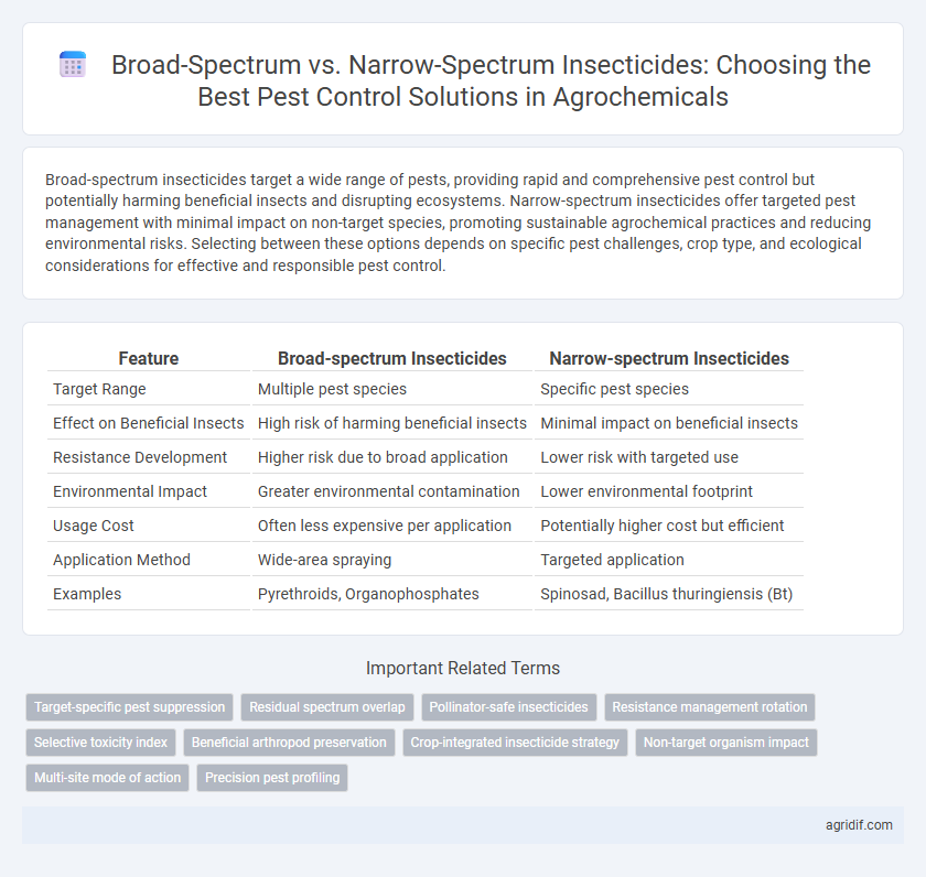 Broad-Spectrum vs. Narrow-Spectrum Insecticides: Choosing the Best Pest Control Solutions in Agrochemicals