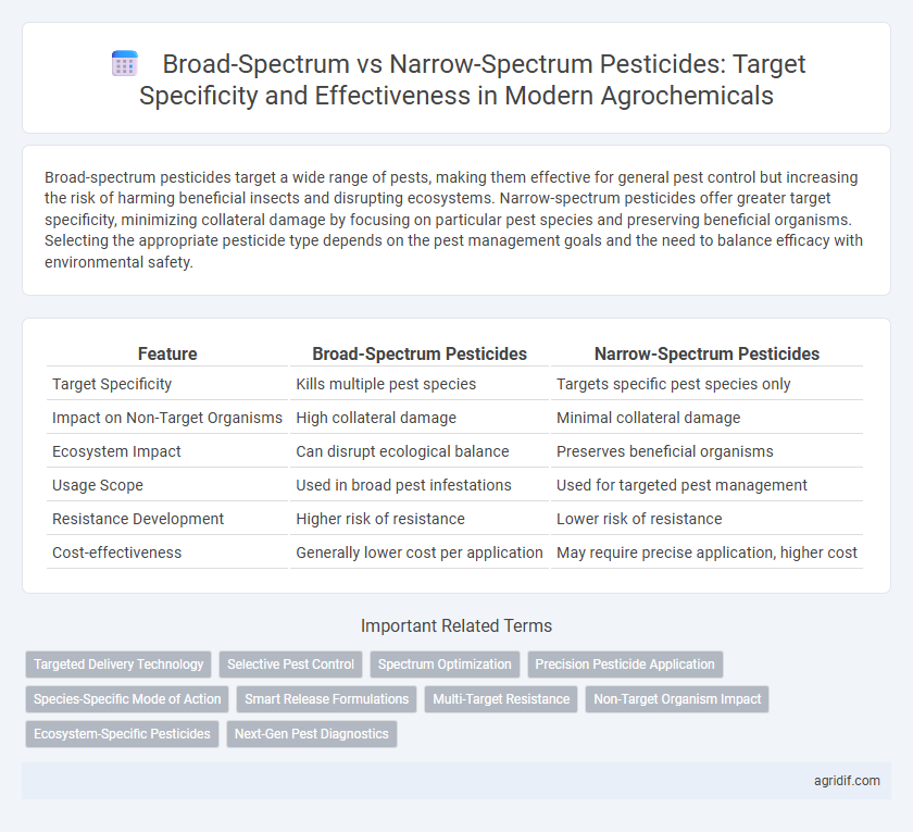 Broad-Spectrum vs Narrow-Spectrum Pesticides: Target Specificity and Effectiveness in Modern Agrochemicals