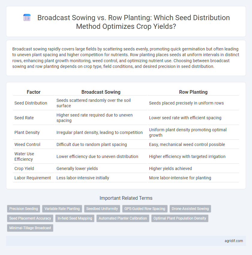 Broadcast Sowing vs. Row Planting: Which Seed Distribution Method Optimizes Crop Yields?