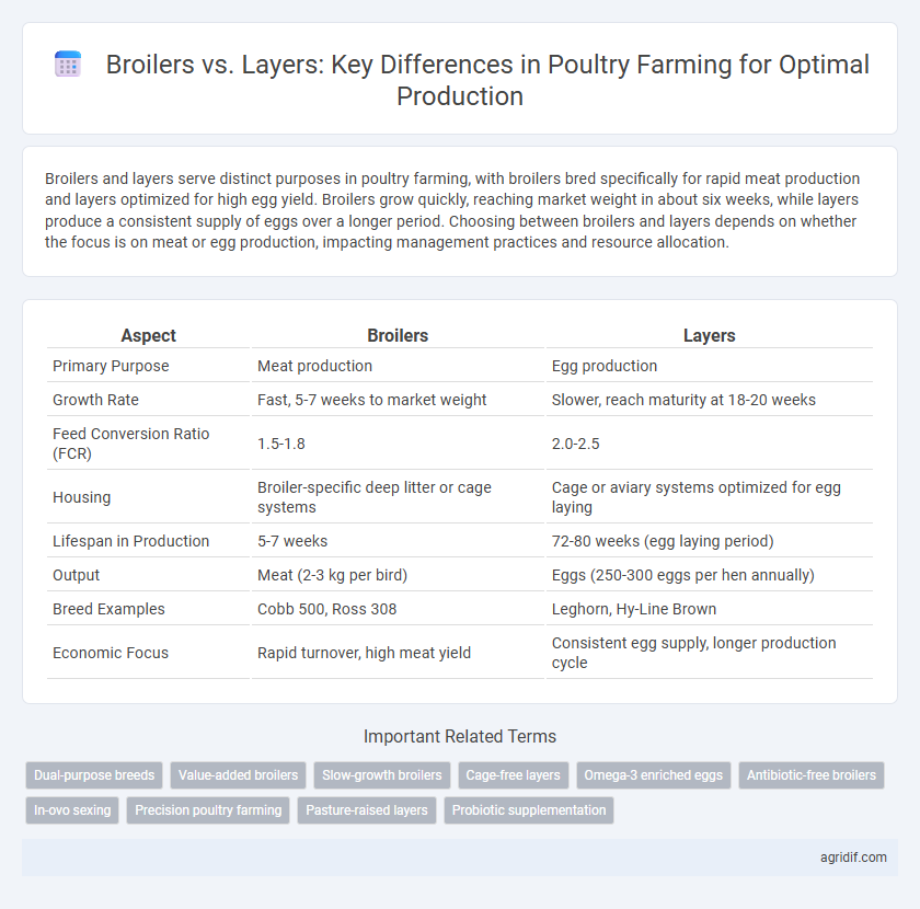 Broilers vs. Layers: Key Differences in Poultry Farming for Optimal Production