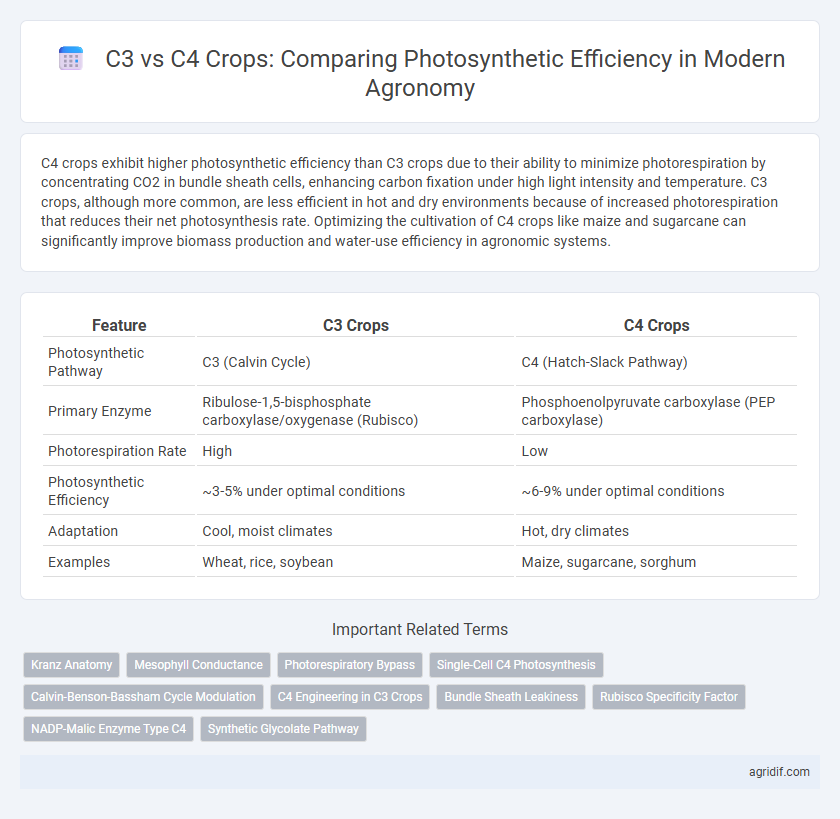C3 vs C4 Crops: Comparing Photosynthetic Efficiency in Modern Agronomy