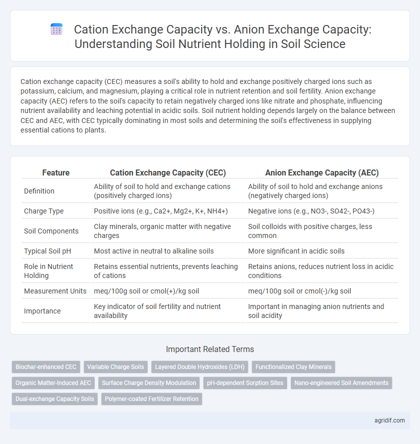 Cation Exchange Capacity vs. Anion Exchange Capacity: Understanding Soil Nutrient Holding in Soil Science