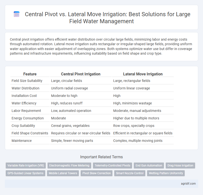 Central Pivot vs. Lateral Move Irrigation: Best Solutions for Large Field Water Management