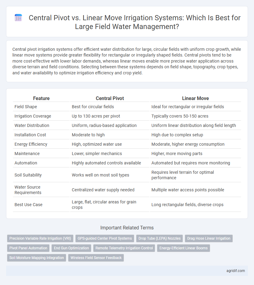 Central Pivot vs. Linear Move Irrigation Systems: Which Is Best for Large Field Water Management?