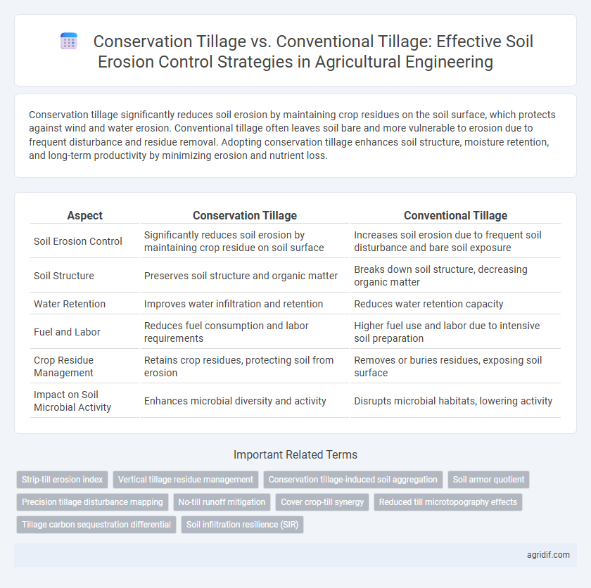Conservation Tillage vs. Conventional Tillage: Effective Soil Erosion Control Strategies in Agricultural Engineering