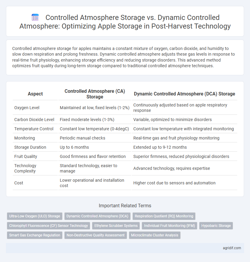 Controlled Atmosphere Storage vs. Dynamic Controlled Atmosphere: Optimizing Apple Storage in Post-Harvest Technology