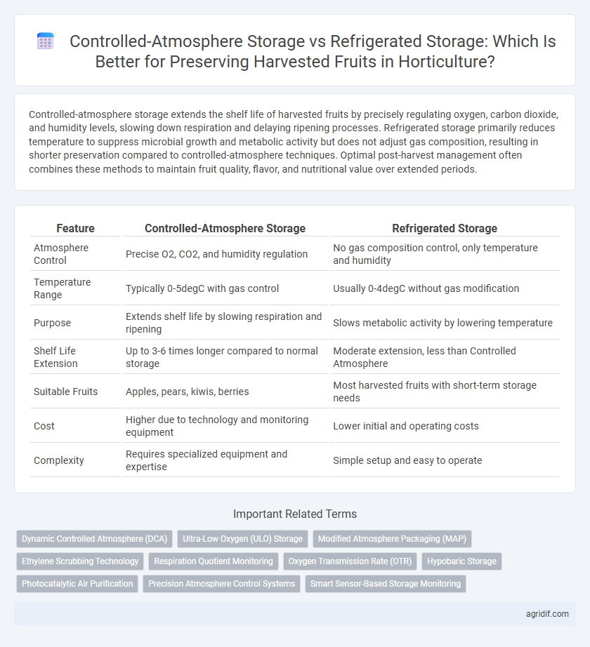 Controlled-Atmosphere Storage vs Refrigerated Storage: Which Is Better for Preserving Harvested Fruits in Horticulture?