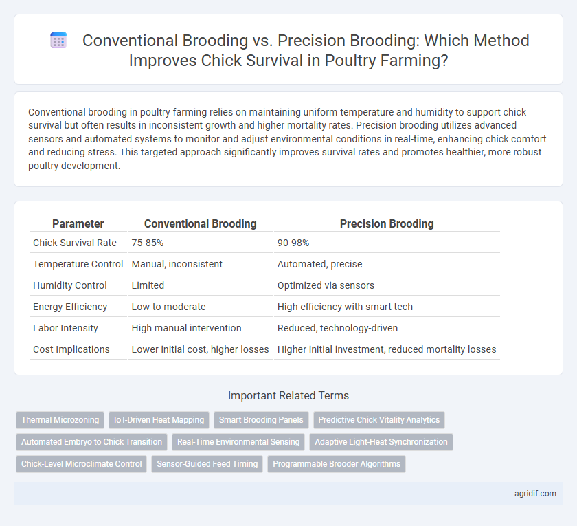Conventional Brooding vs. Precision Brooding: Which Method Improves Chick Survival in Poultry Farming?