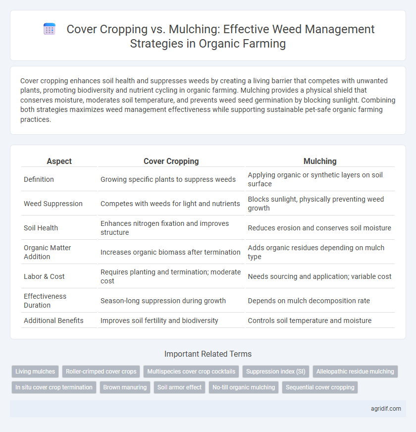 Cover Cropping vs. Mulching: Effective Weed Management Strategies in Organic Farming