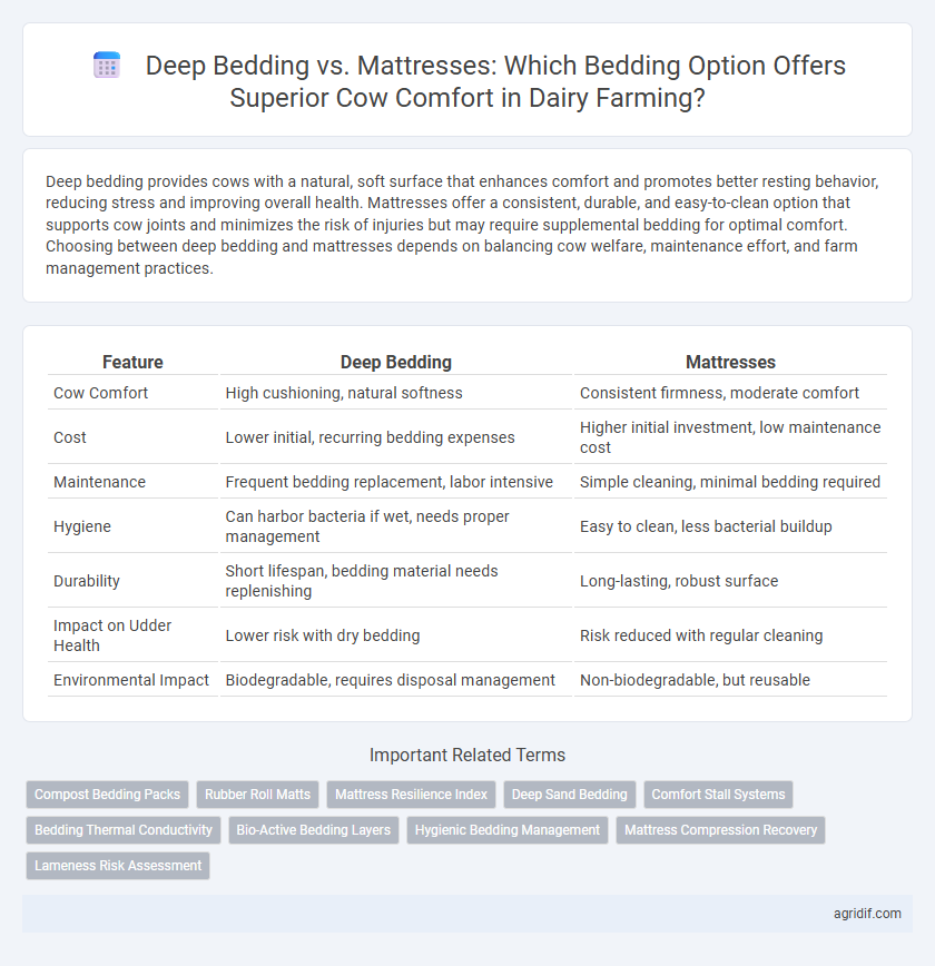 Deep Bedding vs. Mattresses: Which Bedding Option Offers Superior Cow Comfort in Dairy Farming?