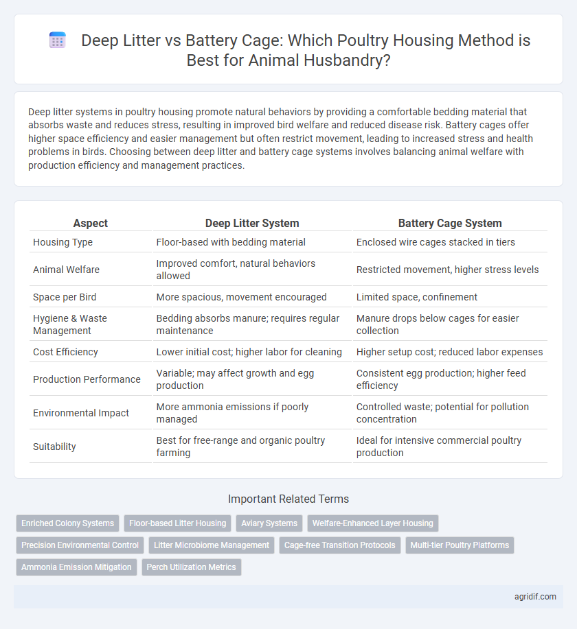 Deep Litter vs Battery Cage: Which Poultry Housing Method is Best for Animal Husbandry?