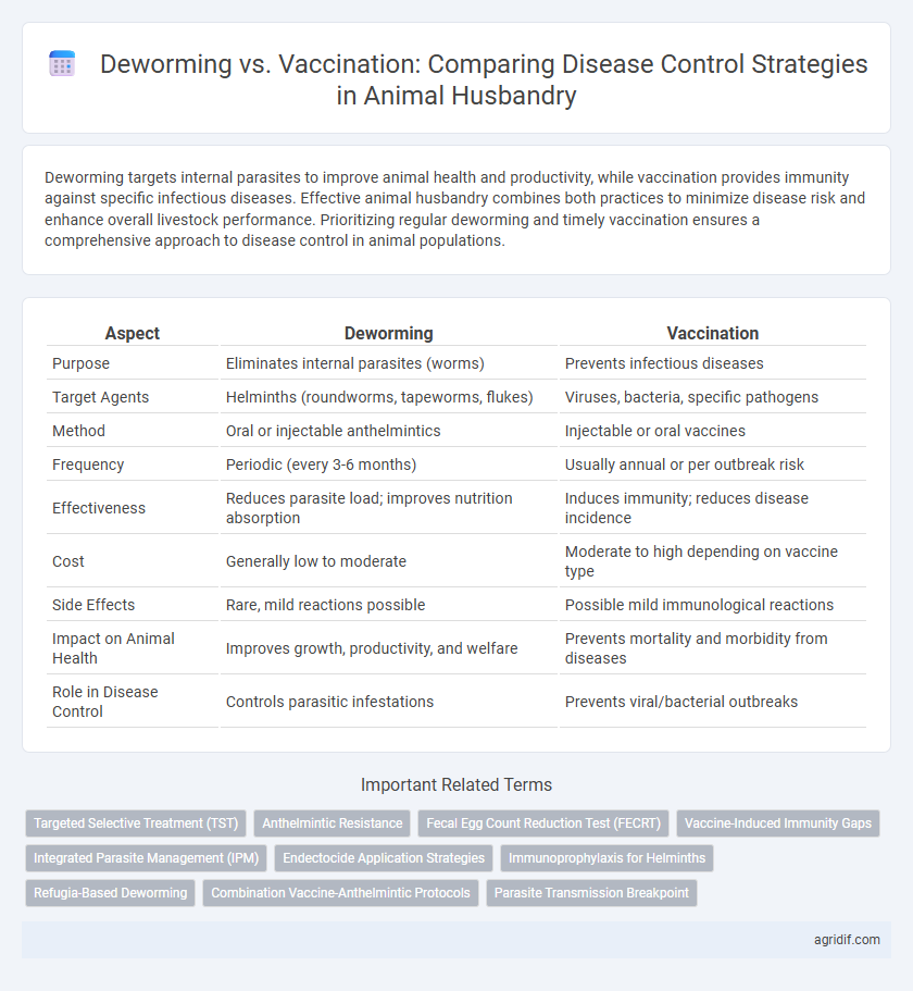 Deworming vs. Vaccination: Comparing Disease Control Strategies in Animal Husbandry