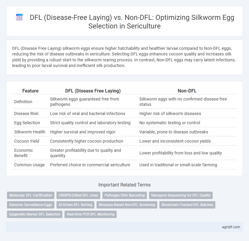 DFL (Disease-Free Laying) vs. Non-DFL: Optimizing Silkworm Egg Selection in Sericulture