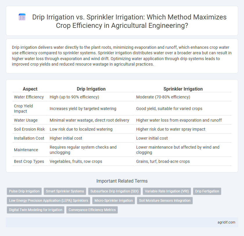 Drip Irrigation vs. Sprinkler Irrigation: Which Method Maximizes Crop Efficiency in Agricultural Engineering?