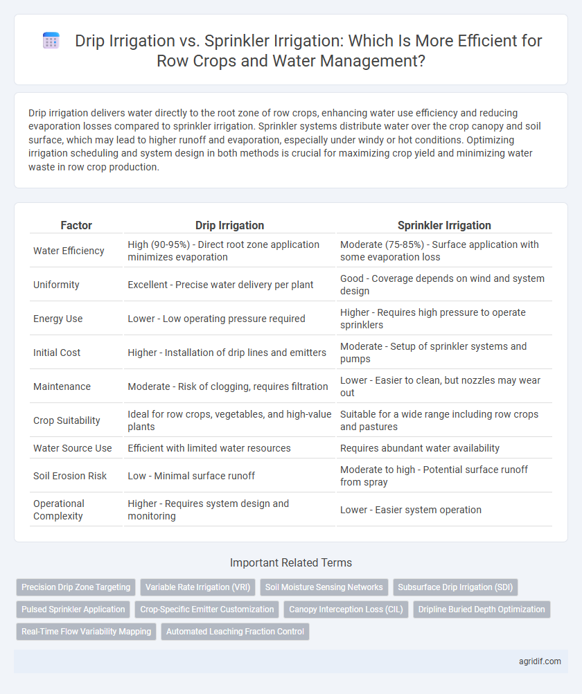 Drip Irrigation vs. Sprinkler Irrigation: Which Is More Efficient for Row Crops and Water Management?