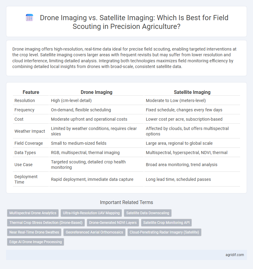 Drone Imaging vs. Satellite Imaging: Which Is Best for Field Scouting in Precision Agriculture?