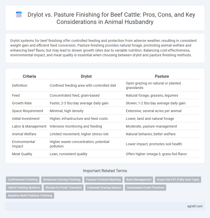 Drylot vs. Pasture Finishing for Beef Cattle: Pros, Cons, and Key Considerations in Animal Husbandry