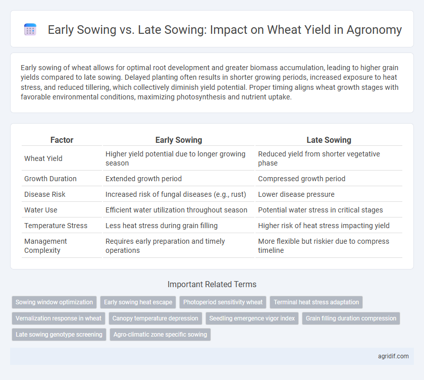 Early Sowing vs. Late Sowing: Impact on Wheat Yield in Agronomy
