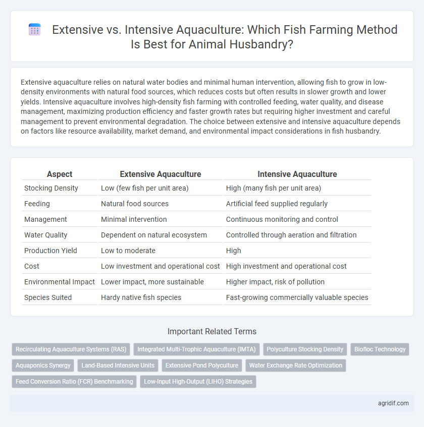 Extensive vs. Intensive Aquaculture: Which Fish Farming Method Is Best for Animal Husbandry?