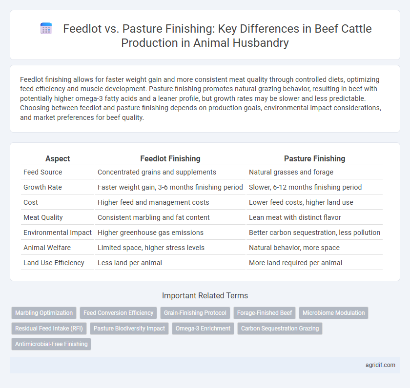 Feedlot vs. Pasture Finishing: Key Differences in Beef Cattle Production in Animal Husbandry