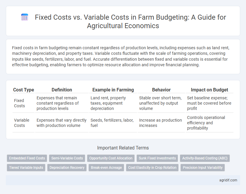 Fixed Costs vs. Variable Costs in Farm Budgeting: A Guide for Agricultural Economics