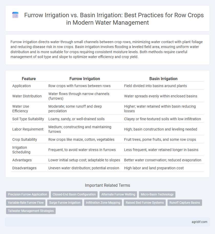 Furrow Irrigation vs. Basin Irrigation: Best Practices for Row Crops in Modern Water Management
