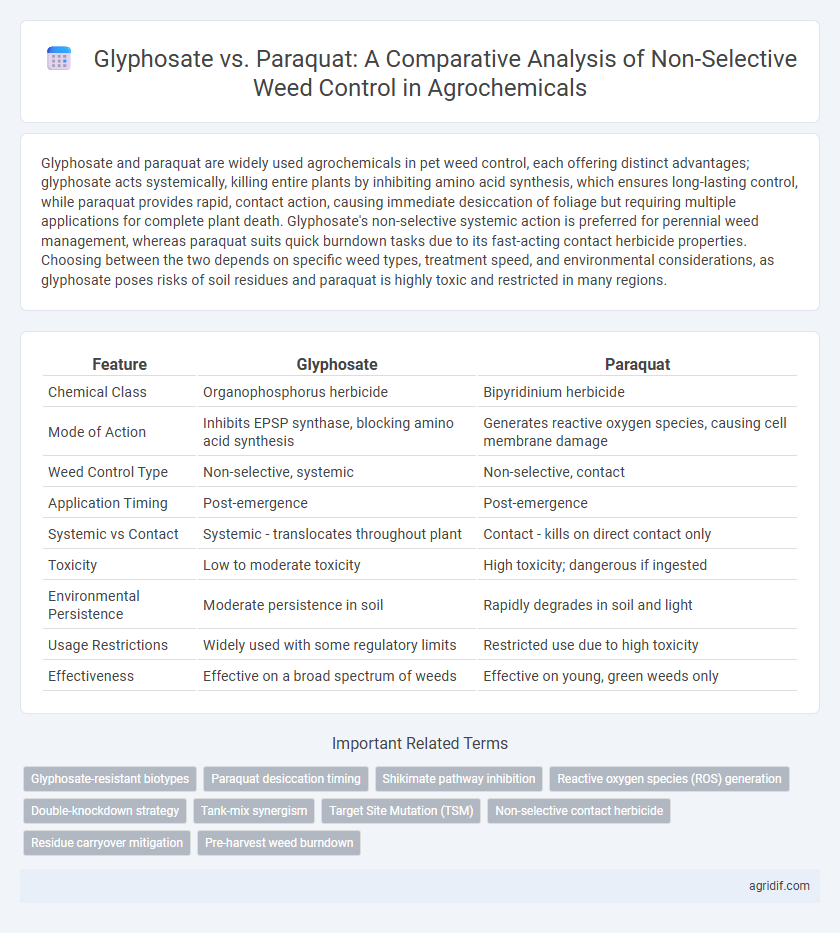Glyphosate vs. Paraquat: A Comparative Analysis of Non-Selective Weed Control in Agrochemicals