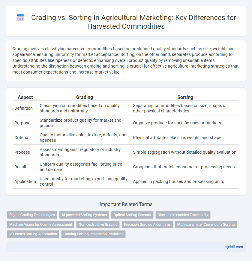 Grading vs. Sorting in Agricultural Marketing: Key Differences for Harvested Commodities
