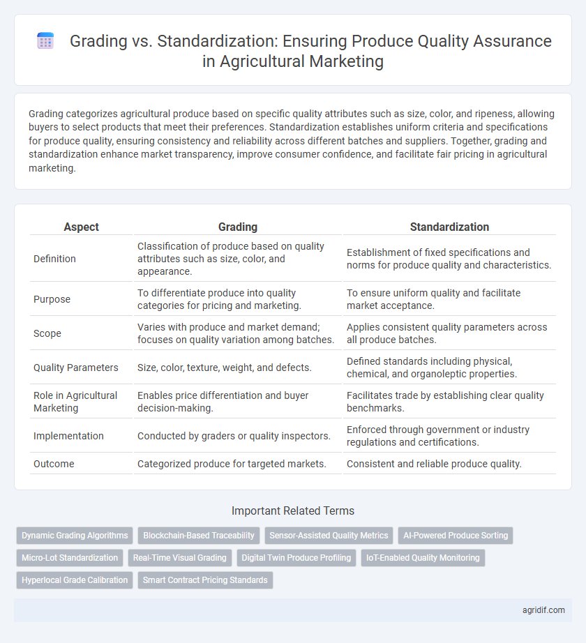 Grading vs. Standardization: Ensuring Produce Quality Assurance in Agricultural Marketing