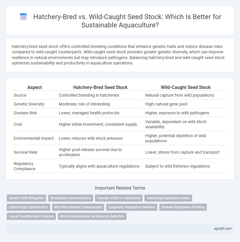 Hatchery-Bred vs. Wild-Caught Seed Stock: Which Is Better for Sustainable Aquaculture?