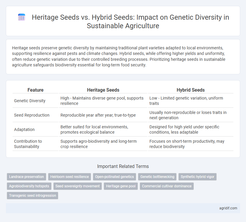 Heritage Seeds vs. Hybrid Seeds: Impact on Genetic Diversity in Sustainable Agriculture
