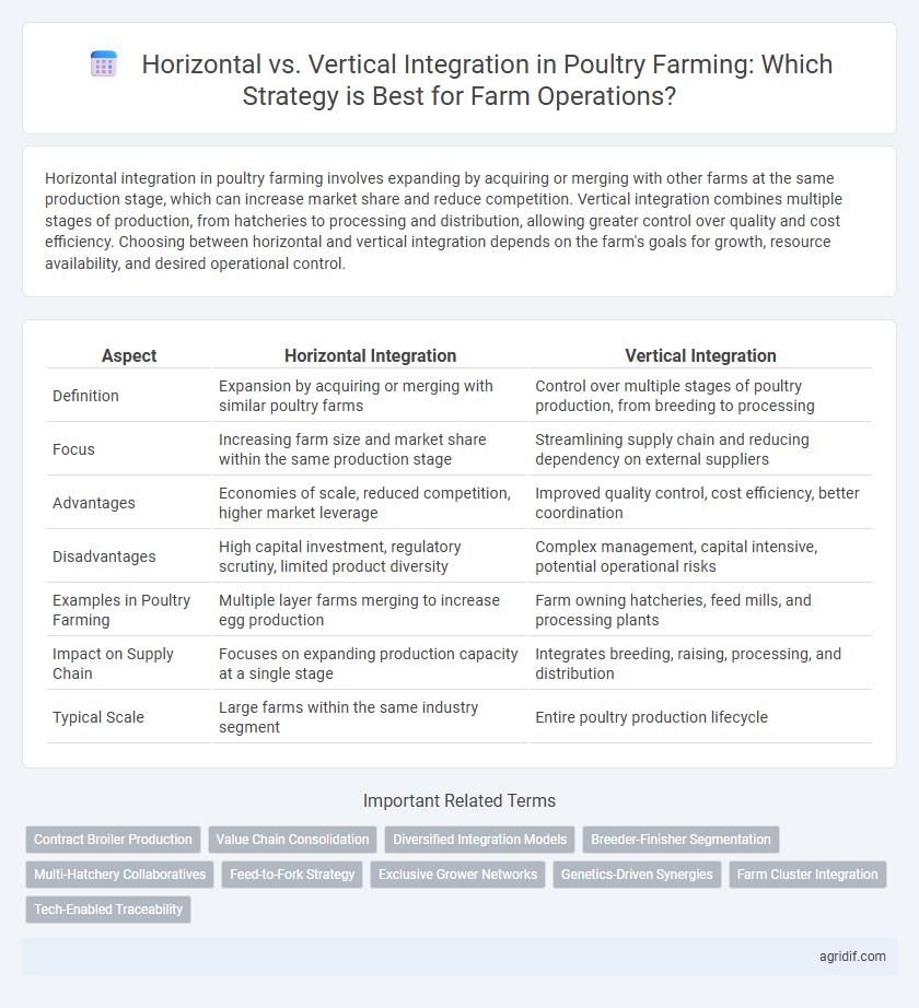 Horizontal vs. Vertical Integration in Poultry Farming: Which Strategy is Best for Farm Operations?