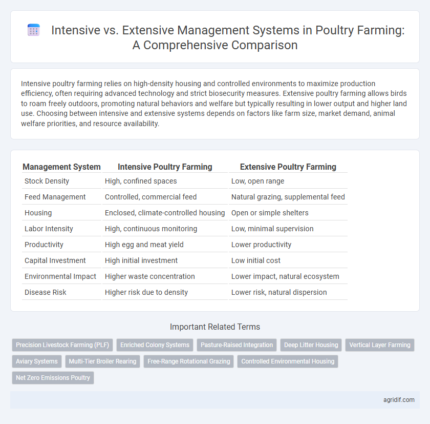 Intensive vs. Extensive Management Systems in Poultry Farming: A Comprehensive Comparison