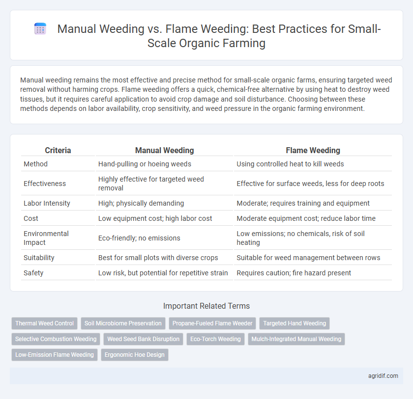 Manual Weeding vs. Flame Weeding: Best Practices for Small-Scale Organic Farming