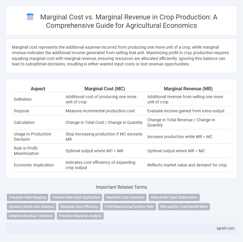 Marginal Cost vs. Marginal Revenue in Crop Production: A Comprehensive Guide for Agricultural Economics