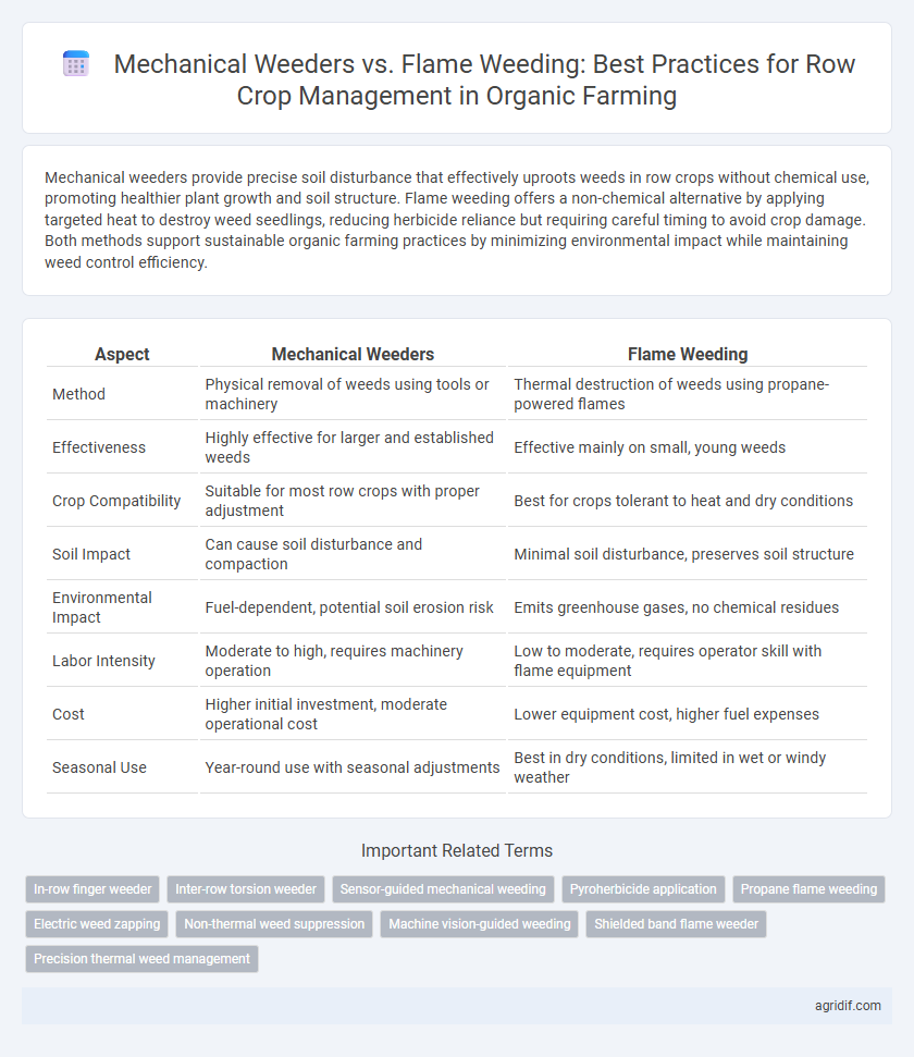 Mechanical Weeders vs. Flame Weeding: Best Practices for Row Crop Management in Organic Farming