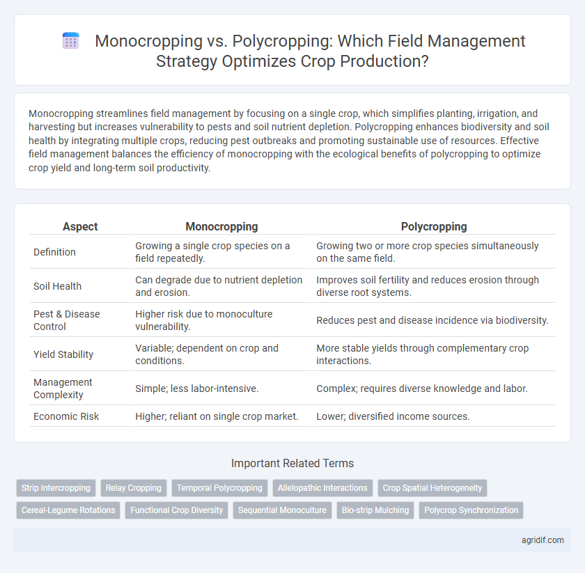 Monocropping vs. Polycropping: Which Field Management Strategy Optimizes Crop Production?